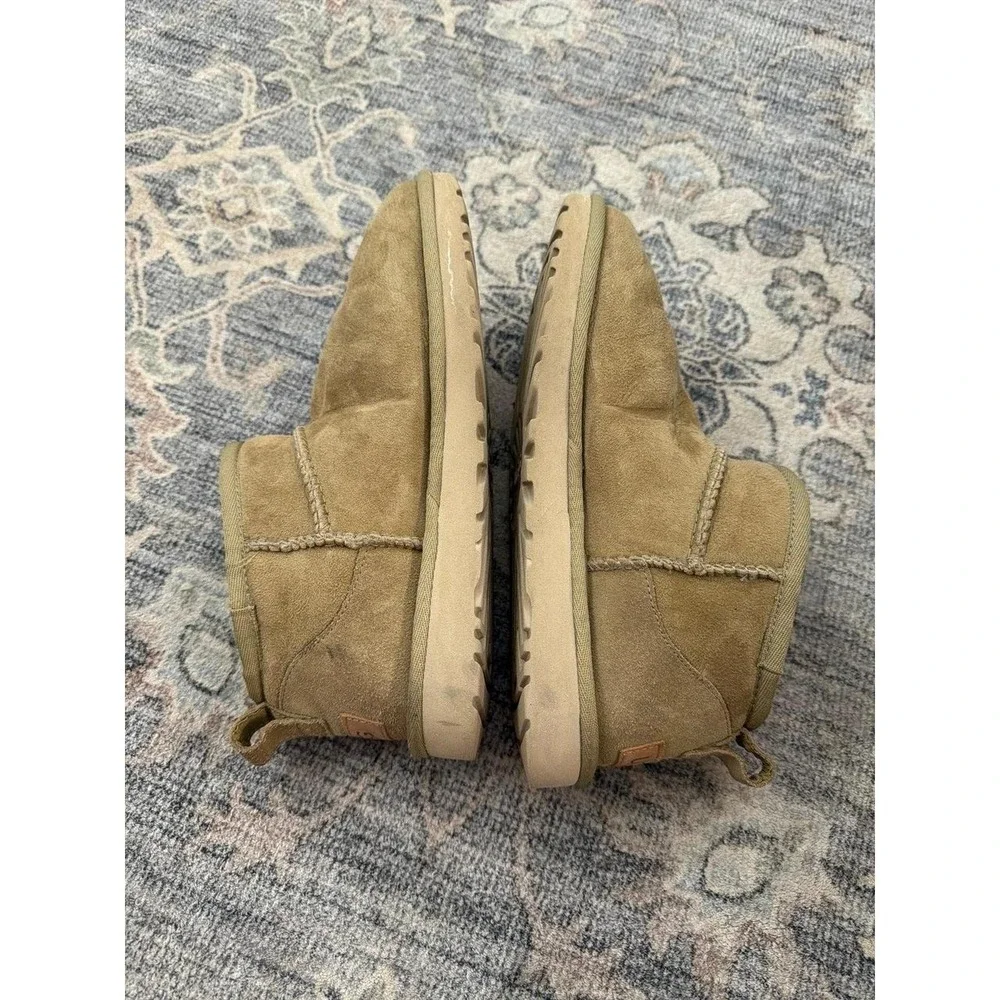 Ugg Ultra Mini Classic Fur Boots Tomatillo Green